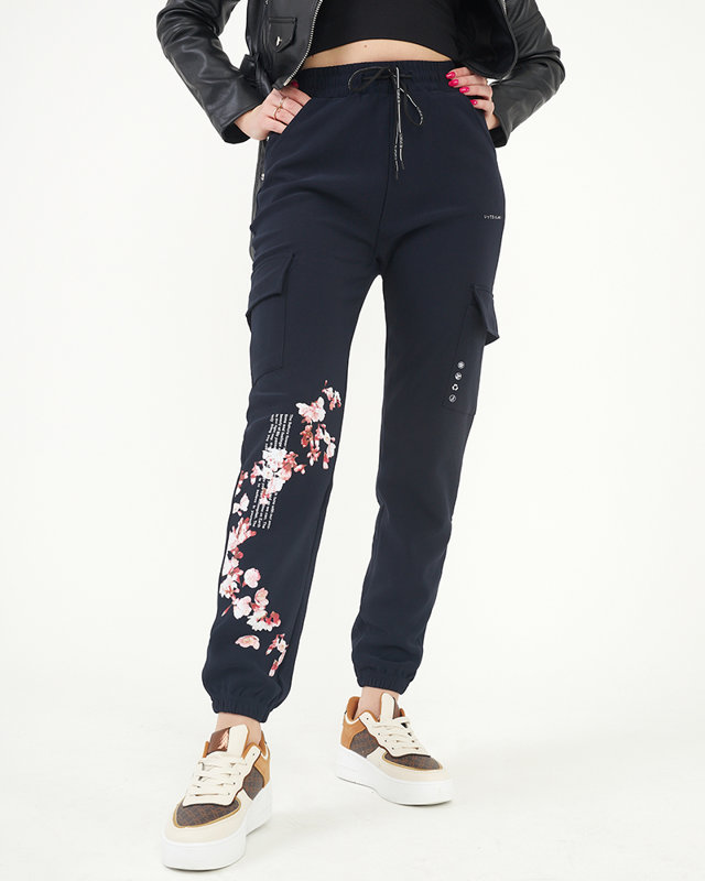 dark blue cargo pants women's