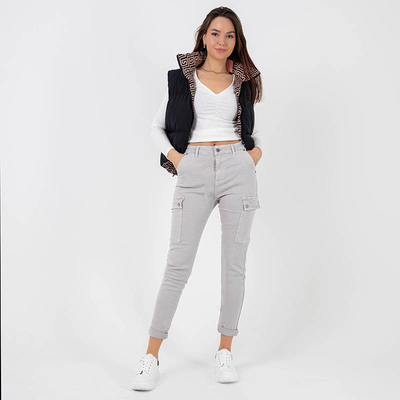 light grey cargo pants womens