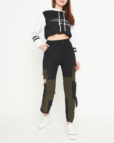 black cargo dance pants