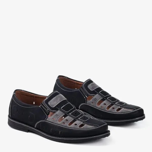 Chaussures homme noir et gris Lenni - Chaussures 1