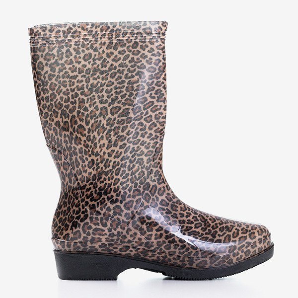 Bottes de discount pluie leopard femme