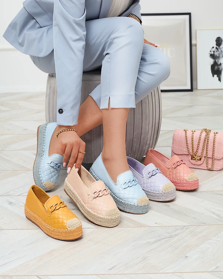 Espadrilles compensées outlet rose