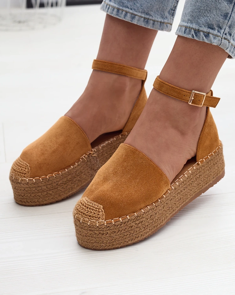 Espadrille cheap camel femme