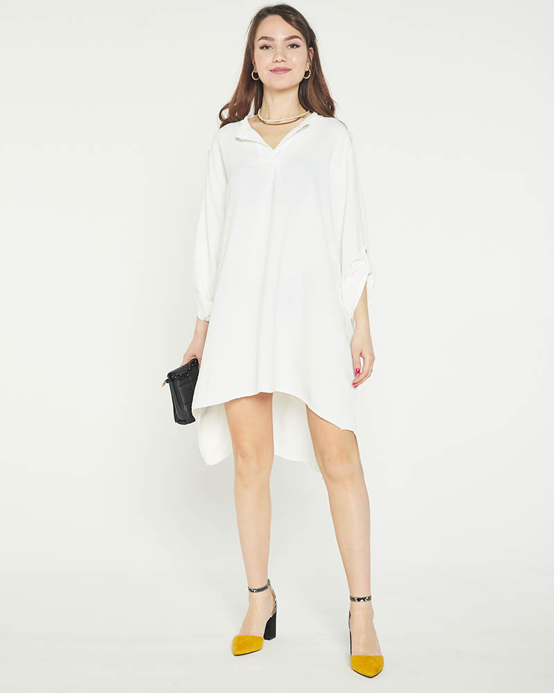 Robe blanche online oversize