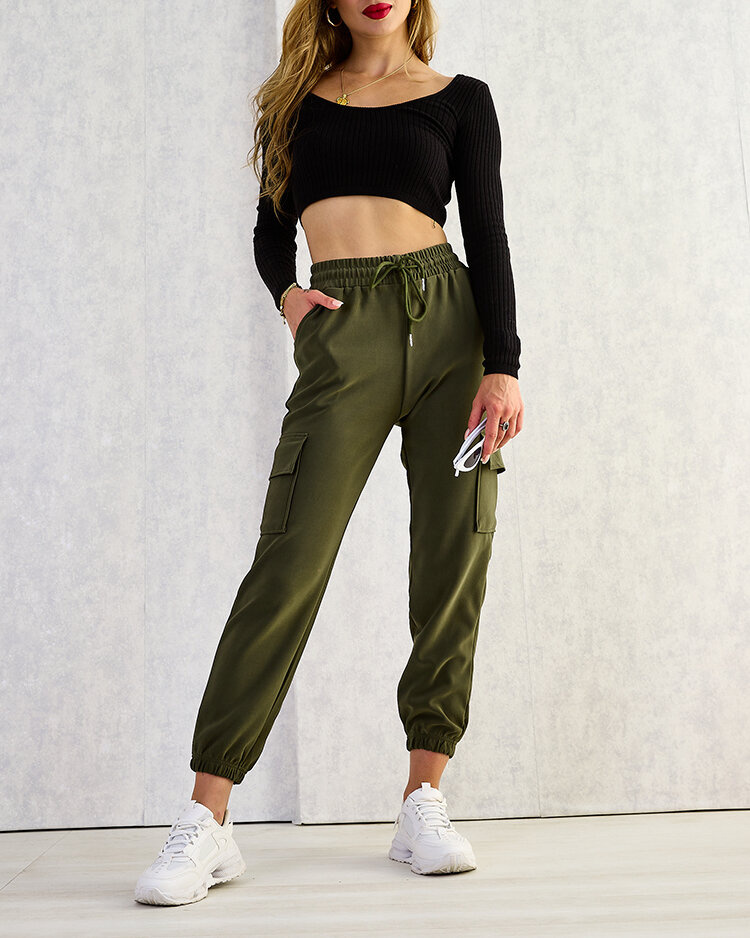 Pantalon combat femme sale