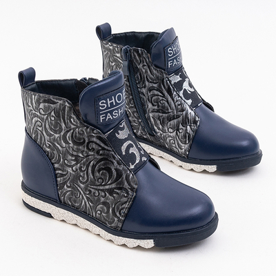 Bottines fille bleu discount marine