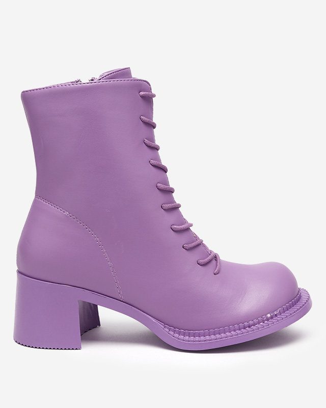 Bottines violettes pour femme sur le post de Garcet-Shoes