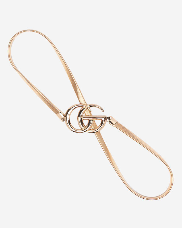Bracelet à crochet élastique doré pour femme avec lettres - Accessoires