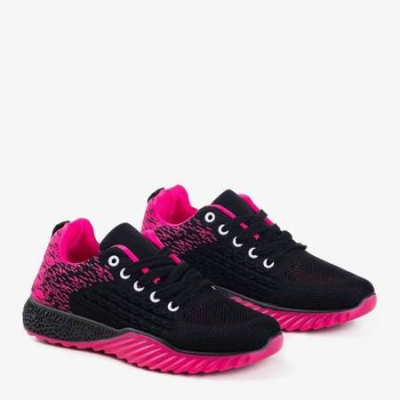 Chaussures de sport pour femmes Fonto noires et roses - Chaussures 1