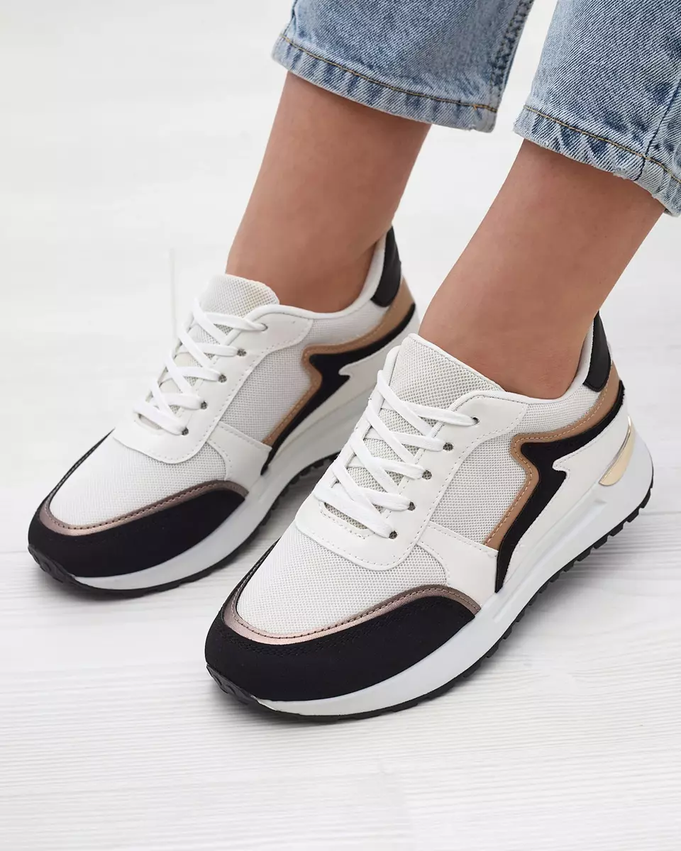 Chaussures de sport pour femmes, noires et blanches Vegris - Footwear