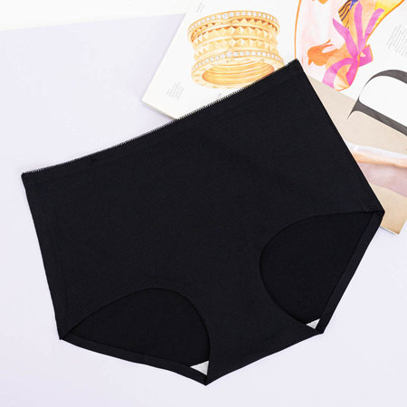 Culotte ajourée noire pour femme - Slip - Sous-vêtement
