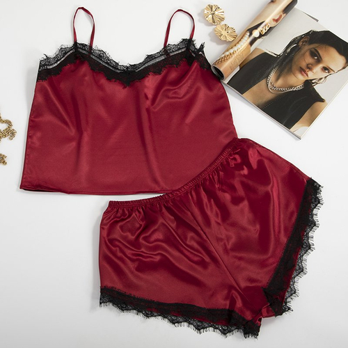 Ensemble pyjama 2 pièces marron - Vêtements