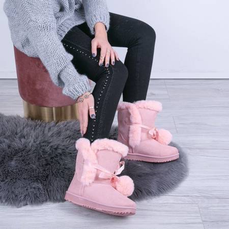 OUTLET Bottes de neige roses à pompons Bobo - Footwear