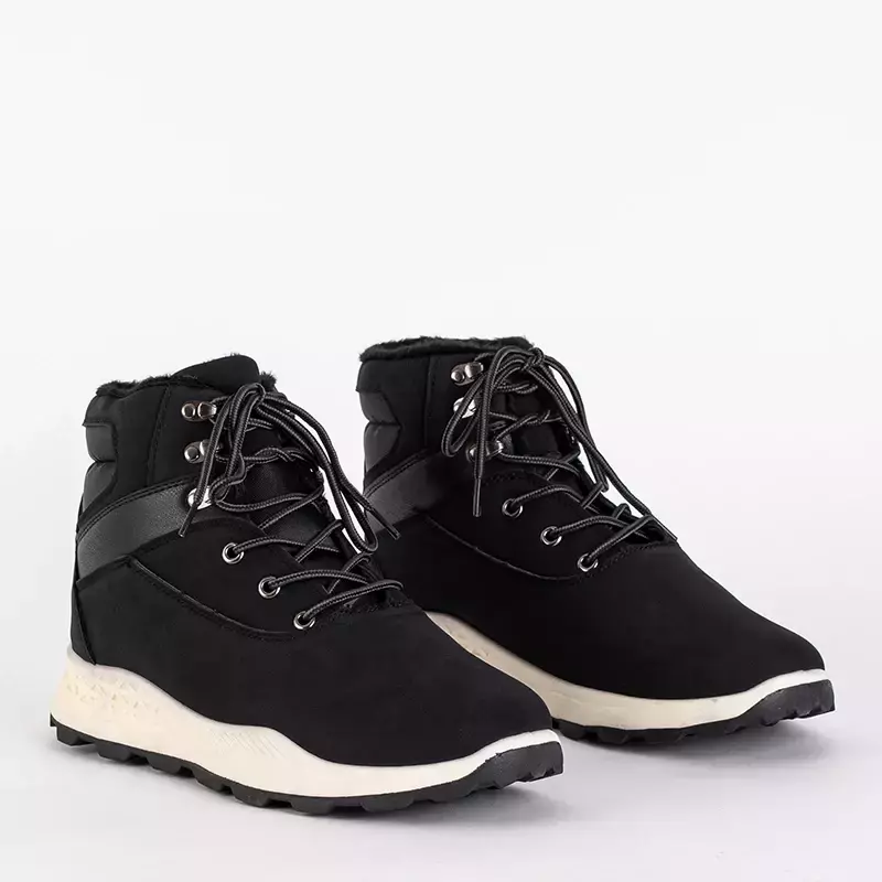 OUTLET Bottines isolées Nuok homme noires - Chaussures