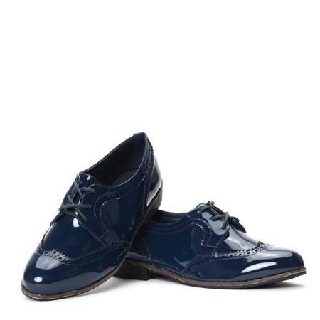 OUTLET Chaussures de jazz en cuir écologique - bleu marine - Footwear