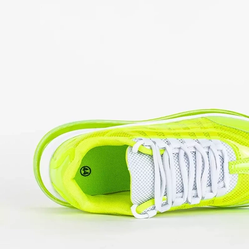 Chaussure vert fluo online homme