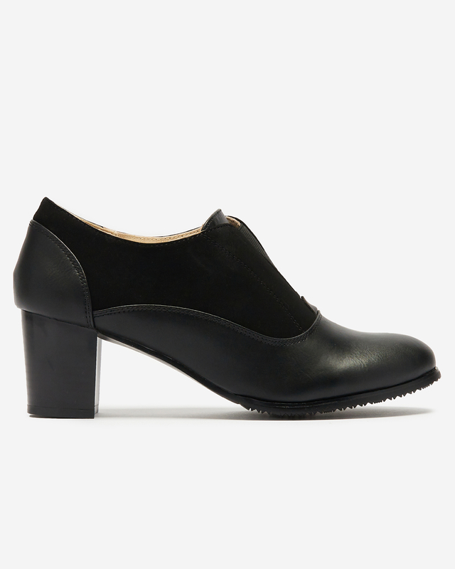 OUTLET Demi-pointes noires pour femmes sur un poteau Terrini- Footwear