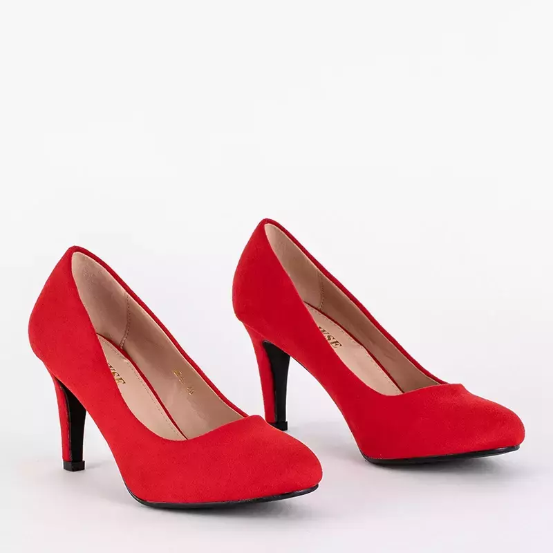 OUTLET Escarpins classiques rouges sur talon Hikka - Chaussures
