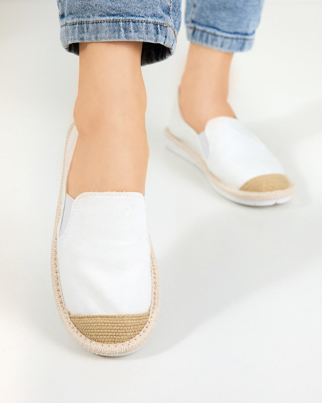 OUTLET Espadrilles blanches pour femme Joll-Shoes