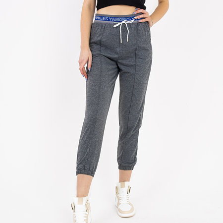 Pantalon de survêtement ample gris foncé pour femme - Vêtements