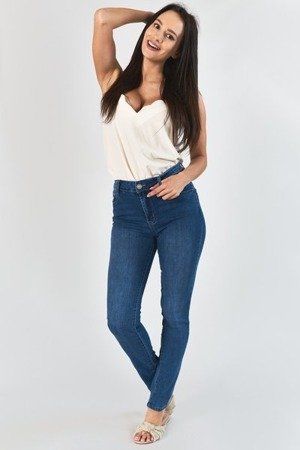 Pantalon en jean taille haute pour femme - Vêtements