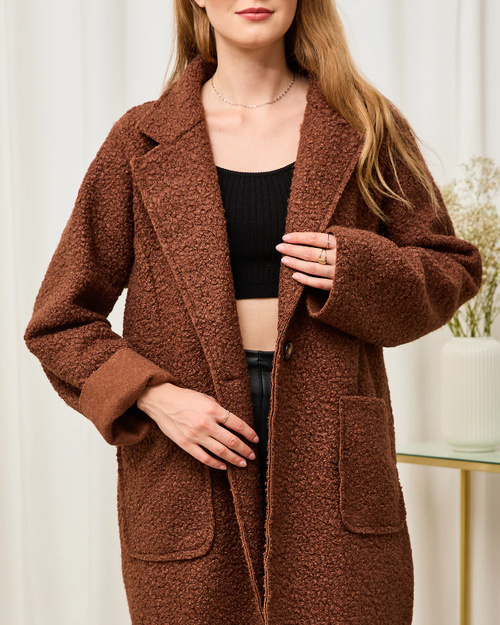 Manteau mouton marron sale