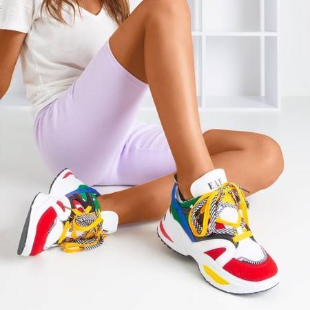 Sneakers Eafi multicolores à semelles épaisses pour femmes - Chaussures