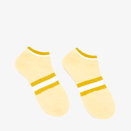 Socquettes jaunes pour femmes - Sous-vêtements