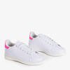 Baskets blanches pour femmes avec empiècements roses Magnolina - Footwear
