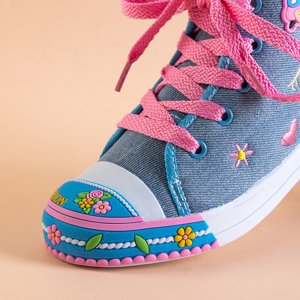 Baskets enfant bleues à décorations Nizana - Footwear