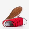 Baskets femme velcro rouges Lozari - Footwear