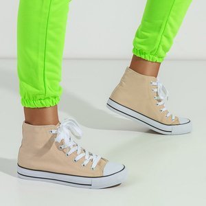 Baskets montantes Skarllet beiges pour femmes - Footwear