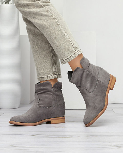 Boots grises a'la cowboy boots sur un coin couvert Terband - Footwear