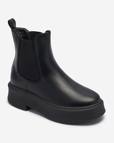 Bottes à plateforme pour femmes en noir Emallo - Chaussures