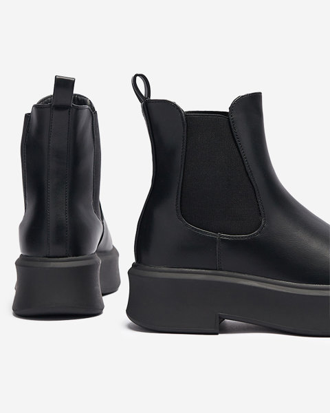 Bottes à plateforme pour femmes en noir Emallo - Chaussures