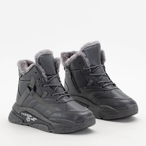 Bottes de neige de sport Amirshu grises pour femmes - Chaussures