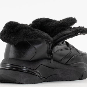 Bottes de neige de sport Amirshu noires pour femmes - Chaussures