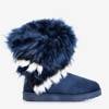Bottes de neige pour femmes bleu marine avec fourrure Solas - Footwear