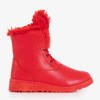 Bottes de neige rouges avec fourrure Cool Breeze - Footwear