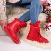 Bottes de neige rouges avec fourrure Cool Breeze - Footwear