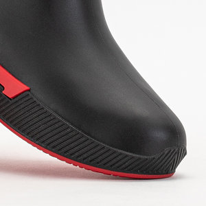 Bottes de pluie Meneri noir mat pour femme - Chaussures