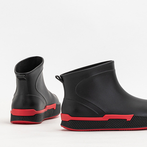 Bottes de pluie Meneri noir mat pour femme - Chaussures