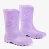 Bottes de pluie en caoutchouc mat violet Taif - Footwear