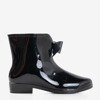 Bottes de pluie noires pour femmes avec un nœud Maiya - Footwear