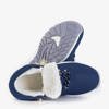 Bottes de randonnée isolées en éco-cuir pour femmes de couleur bleu marine Filis - Footwear