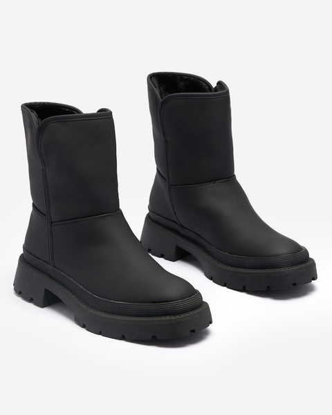 Bottes isolées mattes pour femmes en noir Whidos- Footwear