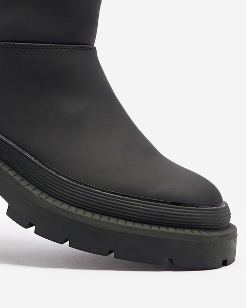 Bottes isolées mattes pour femmes en noir Whidos- Footwear