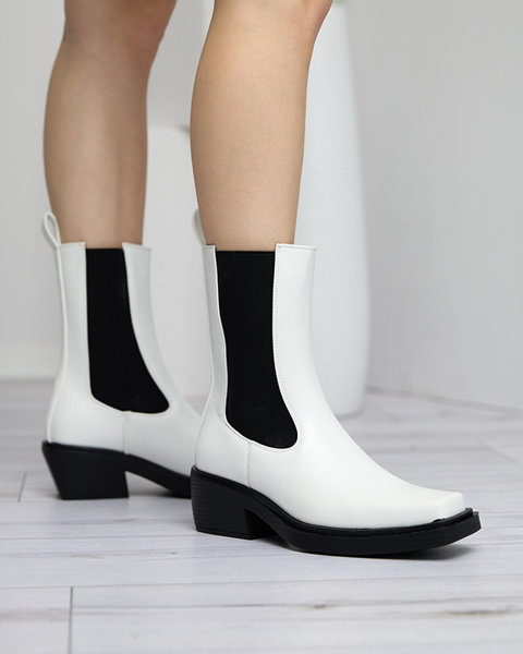 Bottines à enfiler blanches pour femmes Darran - Footwear