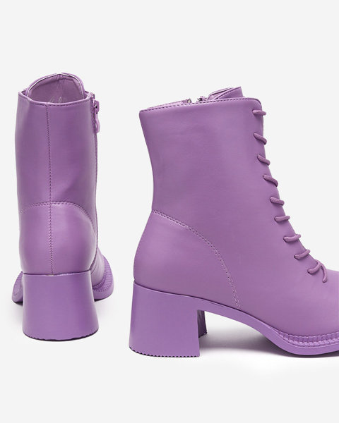 Bottines violettes pour femme sur le post de Garcet-Shoes