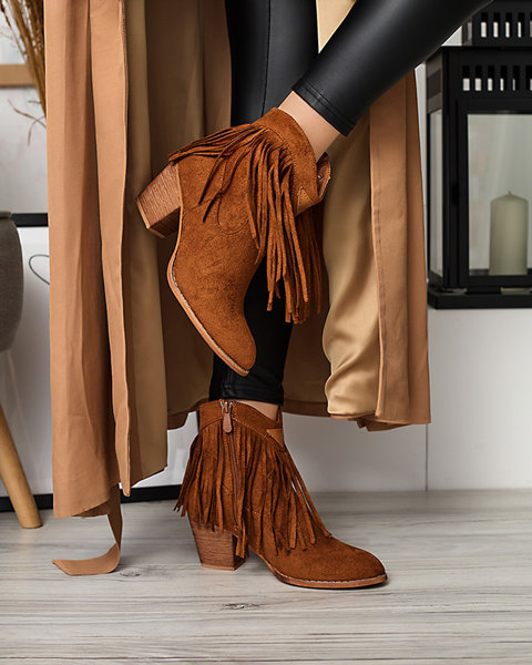 Camel bottes pour femmes a'la cowboy boots Versidi- Footwear
